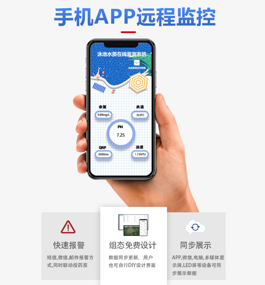 游泳池水质监测系统KNF-400B-1手机APP
