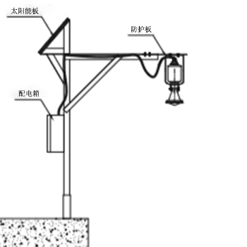 超声波水位监测安装结构图