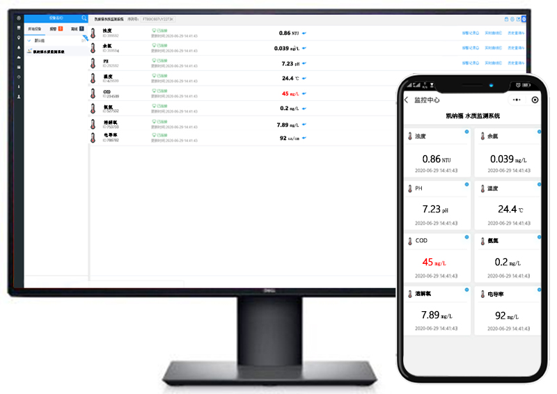 小型浮标式水质自动在线监测云平台
